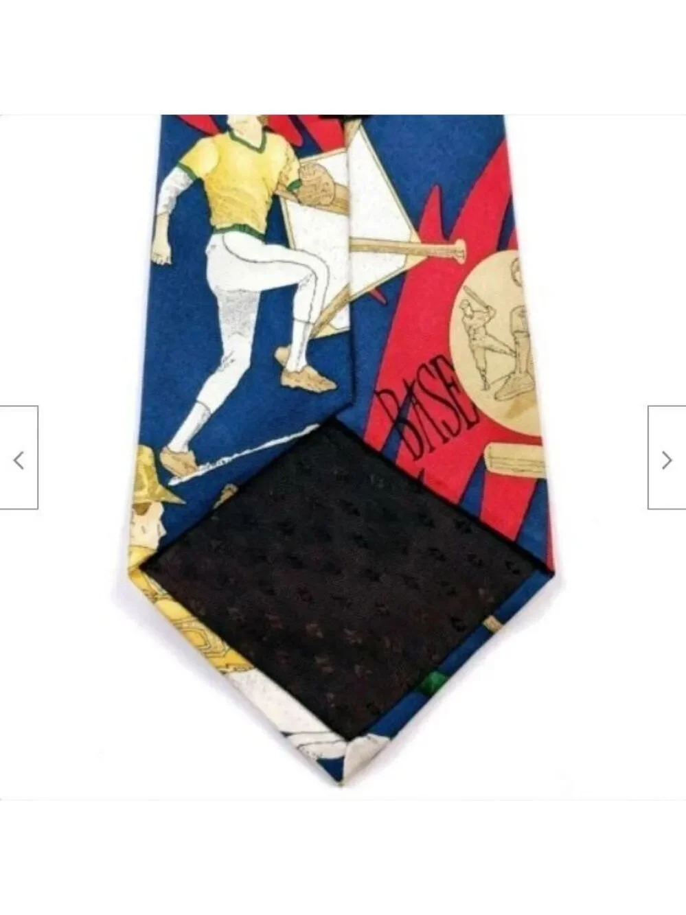 Men's Baseball Bat Helmet Glove Sports Silk Tie